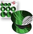 Decal Style Vinyl Skin Wrap 3 Pack for PopSockets Mystic Vortex Green (POPSOCKET NOT INCLUDED)