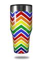 Skin Decal Wrap for Walmart Ozark Trail Tumblers 40oz Zig Zag Rainbow (TUMBLER NOT INCLUDED)