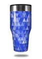 Skin Decal Wrap for Walmart Ozark Trail Tumblers 40oz Triangle Mosaic Blue (TUMBLER NOT INCLUDED)