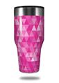 Skin Decal Wrap for Walmart Ozark Trail Tumblers 40oz Triangle Mosaic Fuchsia (TUMBLER NOT INCLUDED)