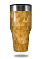 Skin Decal Wrap for Walmart Ozark Trail Tumblers 40oz Triangle Mosaic Orange (TUMBLER NOT INCLUDED)