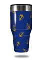 Skin Decal Wrap for Walmart Ozark Trail Tumblers 40oz Anchors Away Blue (TUMBLER NOT INCLUDED)