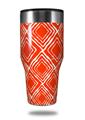 Skin Decal Wrap for Walmart Ozark Trail Tumblers 40oz Wavey Red (TUMBLER NOT INCLUDED)