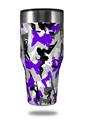 Skin Decal Wrap for Walmart Ozark Trail Tumblers 40oz Sexy Girl Silhouette Camo Purple (TUMBLER NOT INCLUDED)
