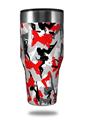 Skin Decal Wrap for Walmart Ozark Trail Tumblers 40oz Sexy Girl Silhouette Camo Red (TUMBLER NOT INCLUDED)
