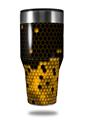 Skin Decal Wrap for Walmart Ozark Trail Tumblers 40oz HEX Yellow (TUMBLER NOT INCLUDED)