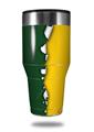 Skin Decal Wrap for Walmart Ozark Trail Tumblers 40oz Ripped Colors Green Yellow (TUMBLER NOT INCLUDED)