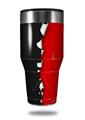 Skin Decal Wrap for Walmart Ozark Trail Tumblers 40oz Ripped Colors Black Red (TUMBLER NOT INCLUDED)