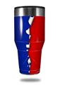 Skin Decal Wrap for Walmart Ozark Trail Tumblers 40oz Ripped Colors Blue Red (TUMBLER NOT INCLUDED)