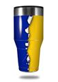 Skin Decal Wrap for Walmart Ozark Trail Tumblers 40oz Ripped Colors Blue Yellow (TUMBLER NOT INCLUDED)