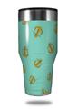 Skin Decal Wrap for Walmart Ozark Trail Tumblers 40oz Anchors Away Seafoam Green (TUMBLER NOT INCLUDED)