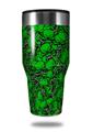 Skin Decal Wrap for Walmart Ozark Trail Tumblers 40oz Scattered Skulls Green (TUMBLER NOT INCLUDED)