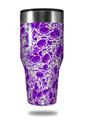 Skin Decal Wrap for Walmart Ozark Trail Tumblers 40oz Scattered Skulls Purple (TUMBLER NOT INCLUDED)