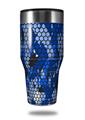 Skin Decal Wrap for Walmart Ozark Trail Tumblers 40oz HEX Mesh Camo 01 Blue Bright (TUMBLER NOT INCLUDED)