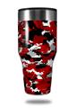 Skin Decal Wrap for Walmart Ozark Trail Tumblers 40oz WraptorCamo Digital Camo Red (TUMBLER NOT INCLUDED)