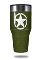 Skin Decal Wrap for Walmart Ozark Trail Tumblers 40oz Distressed Army Star (TUMBLER NOT INCLUDED)