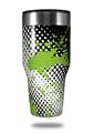 Skin Decal Wrap for Walmart Ozark Trail Tumblers 40oz Halftone Splatter Green White (TUMBLER NOT INCLUDED)