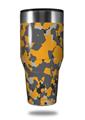 Skin Decal Wrap for Walmart Ozark Trail Tumblers 40oz WraptorCamo Old School Camouflage Camo Orange (TUMBLER NOT INCLUDED)