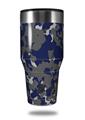Skin Decal Wrap for Walmart Ozark Trail Tumblers 40oz WraptorCamo Old School Camouflage Camo Blue Navy (TUMBLER NOT INCLUDED)