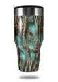 Skin Decal Wrap for Walmart Ozark Trail Tumblers 40oz WraptorCamo Grassy Marsh Camo Neon Teal (TUMBLER NOT INCLUDED)