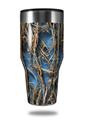 Skin Decal Wrap for Walmart Ozark Trail Tumblers 40oz WraptorCamo Grassy Marsh Camo Neon Blue (TUMBLER NOT INCLUDED)
