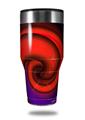 Skin Decal Wrap for Walmart Ozark Trail Tumblers 40oz Alecias Swirl 01 Red (TUMBLER NOT INCLUDED)
