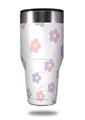 Skin Decal Wrap for Walmart Ozark Trail Tumblers 40oz Pastel Flowers (TUMBLER NOT INCLUDED)