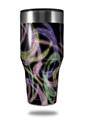 Skin Decal Wrap for Walmart Ozark Trail Tumblers 40oz Neon Swoosh on Black (TUMBLER NOT INCLUDED)