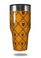 Skin Decal Wrap for Walmart Ozark Trail Tumblers 40oz Halloween Skull and Bones (TUMBLER NOT INCLUDED)