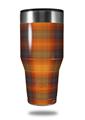 Skin Decal Wrap for Walmart Ozark Trail Tumblers 40oz Plaid Pumpkin Orange (TUMBLER NOT INCLUDED)