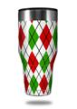 Skin Decal Wrap for Walmart Ozark Trail Tumblers 40oz Argyle Red and Green (TUMBLER NOT INCLUDED)