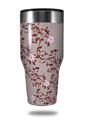 Skin Decal Wrap for Walmart Ozark Trail Tumblers 40oz Victorian Design Red (TUMBLER NOT INCLUDED)