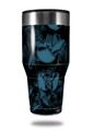 Skin Decal Wrap for Walmart Ozark Trail Tumblers 40oz Skulls Confetti Blue (TUMBLER NOT INCLUDED)