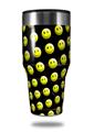 Skin Decal Wrap for Walmart Ozark Trail Tumblers 40oz Smileys on Black (TUMBLER NOT INCLUDED)