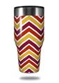 Skin Decal Wrap for Walmart Ozark Trail Tumblers 40oz Zig Zag Yellow Burgundy Orange (TUMBLER NOT INCLUDED)