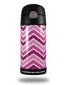 Skin Decal Wrap for Thermos Funtainer 12oz Bottle Zig Zag Pinks (BOTTLE NOT INCLUDED)