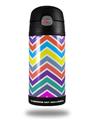 Skin Decal Wrap for Thermos Funtainer 12oz Bottle Zig Zag Colors 04 (BOTTLE NOT INCLUDED)