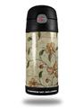 Skin Decal Wrap for Thermos Funtainer 12oz Bottle Flowers and Berries Orange (BOTTLE NOT INCLUDED)