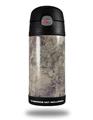 Skin Decal Wrap for Thermos Funtainer 12oz Bottle Pastel Abstract Gray and Purple (BOTTLE NOT INCLUDED)