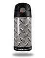 Skin Decal Wrap for Thermos Funtainer 12oz Bottle Diamond Plate Metal 02 (BOTTLE NOT INCLUDED)