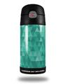 Skin Decal Wrap for Thermos Funtainer 12oz Bottle Triangle Mosaic Seafoam Green (BOTTLE NOT INCLUDED)