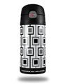 Skin Decal Wrap for Thermos Funtainer 12oz Bottle Squares In Squares (BOTTLE NOT INCLUDED)
