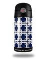 Skin Decal Wrap for Thermos Funtainer 12oz Bottle Boxed Navy Blue (BOTTLE NOT INCLUDED)