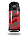Skin Decal Wrap for Thermos Funtainer 12oz Bottle Camouflage Red (BOTTLE NOT INCLUDED)