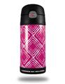 Skin Decal Wrap for Thermos Funtainer 12oz Bottle Wavey Fushia Hot Pink (BOTTLE NOT INCLUDED)