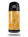 Skin Decal Wrap for Thermos Funtainer 12oz Bottle Wavey Orange (BOTTLE NOT INCLUDED)