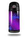 Skin Decal Wrap for Thermos Funtainer 12oz Bottle Halftone Splatter Blue Hot Pink (BOTTLE NOT INCLUDED)