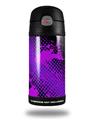 Skin Decal Wrap for Thermos Funtainer 12oz Bottle Halftone Splatter Hot Pink Purple (BOTTLE NOT INCLUDED)