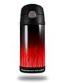 Skin Decal Wrap for Thermos Funtainer 12oz Bottle Fire Red (BOTTLE NOT INCLUDED)