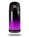 Skin Decal Wrap for Thermos Funtainer 12oz Bottle Fire Purple (BOTTLE NOT INCLUDED)